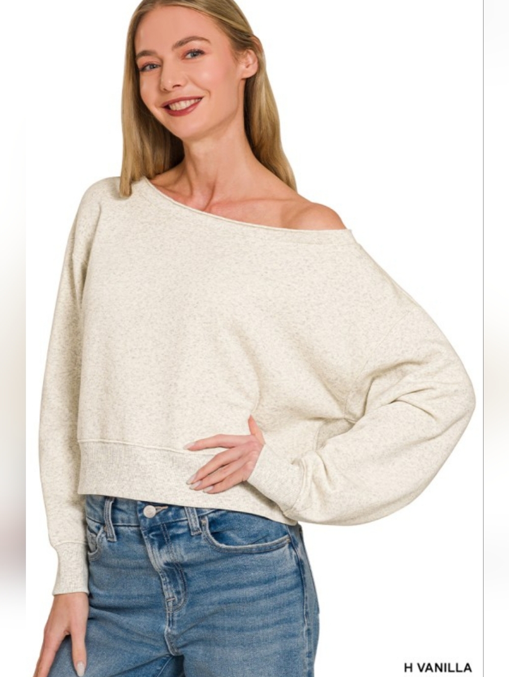 🍦 Heather Vanilla Sweatshirt